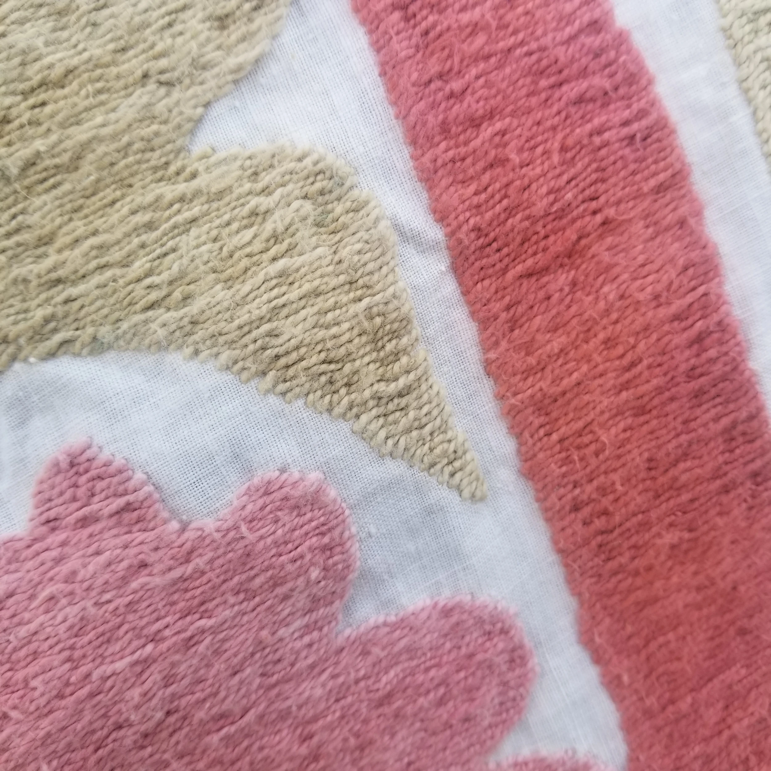 1930s Large Softly Faded Neutral Suzani Bed Cover 7 1930s Large Softly Faded Neutral Suzani Bed Cover - Image 5