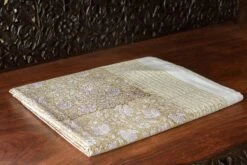 Botanical Block Print Cotton Bed Coverlet -Coco & Wolf Shop botanical block print cotton bed coverlet 2991