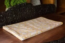 Canary Flowery Block Print Cotton Bed Spread 17 Canary Flowery Block Print Cotton Bed Spread -Coco & Wolf Shop canary flowery block print cotton bed spread 2761