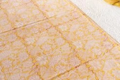 Canary Flowery Block Print Cotton Bed Spread 13 Canary Flowery Block Print Cotton Bed Spread -Coco & Wolf Shop canary flowery block print cotton bed spread 6974