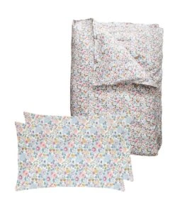 Coco & Wolf Bedding Set Made With Liberty Fabric Betsy Grey, King - 3 Pieces -Coco & Wolf Shop coco and wolf bedding set made with liberty fabric betsy grey king 3 pieces 3911