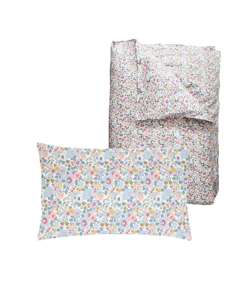 Coco & Wolf Bedding Set Made With Liberty Fabric Betsy Grey, Twin - 2 Pieces 7 Coco & Wolf Bedding Set Made With Liberty Fabric Betsy Grey, Twin - 2 Pieces - Image 5