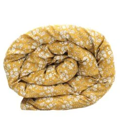 Coco & Wolf Bedding Set Made With Liberty Fabric Capel Mustard, Queen - 3 Pieces -Coco & Wolf Shop coco and wolf bedding set made with liberty fabric capel mustard queen 3 pieces 8637