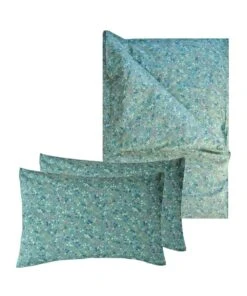 Coco & Wolf Bedding Set Made With Liberty Fabric Donna Leigh Green, Queen - 3 Pieces -Coco & Wolf Shop coco and wolf bedding set made with liberty fabric donna leigh green queen 3 pieces 4308