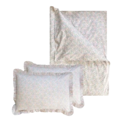 Coco & Wolf Bedding Set Made With Liberty Fabric Michelle Lilac, King - 3 Pieces
