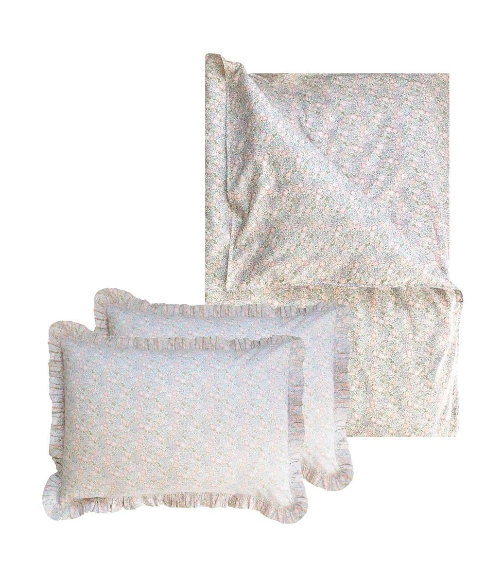 Coco & Wolf Bedding Set Made With Liberty Fabric Michelle Lilac, Queen - 3 Pieces 7 Coco & Wolf Bedding Set Made With Liberty Fabric Michelle Lilac, Queen - 3 Pieces - Image 5