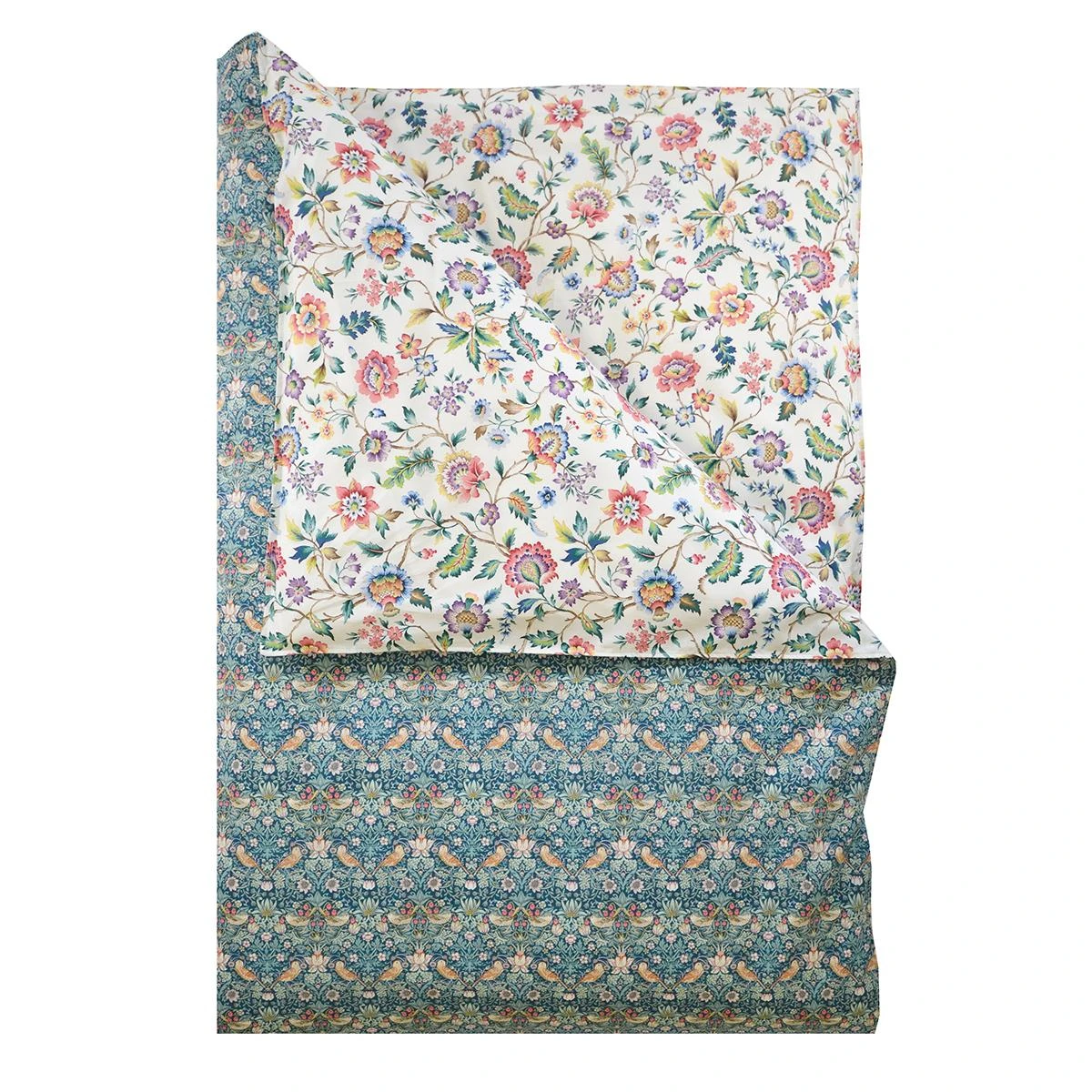 Coco & Wolf Bedding Set Made With Liberty Fabric Strawberry Thief & Eva Belle, King - 3 Pieces 4 Coco & Wolf Bedding Set Made With Liberty Fabric Strawberry Thief & Eva Belle, King - 3 Pieces - Image 2