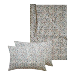 Coco & Wolf Bedding Set Made With Organic Liberty Fabric Wiltshire, King - 3 Pieces