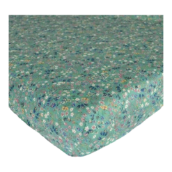 Coco & Wolf Fitted Sheet Made With Liberty Fabric Donna Leigh Green, King