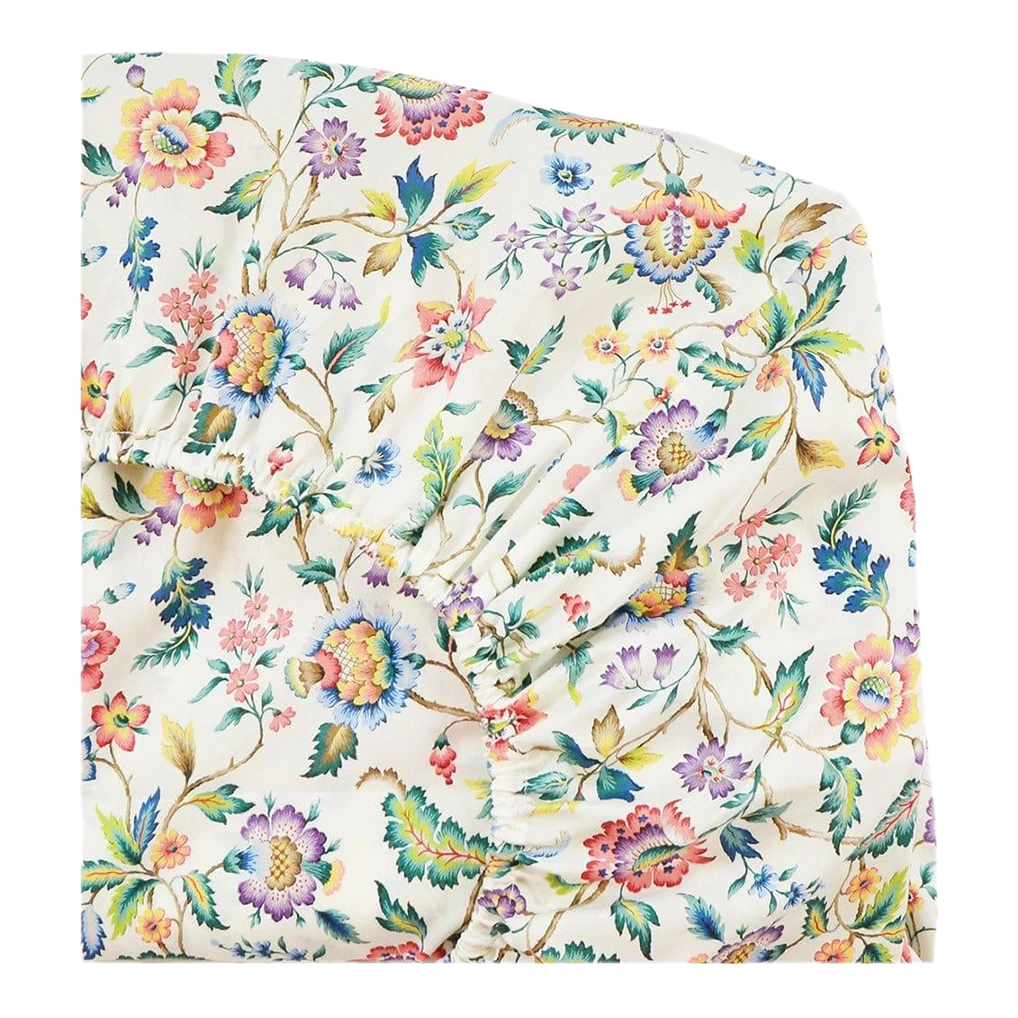 Coco & Wolf Fitted Sheet Made With Liberty Fabric Eva Belle, Twin 3 Coco & Wolf Fitted Sheet Made With Liberty Fabric Eva Belle, Twin