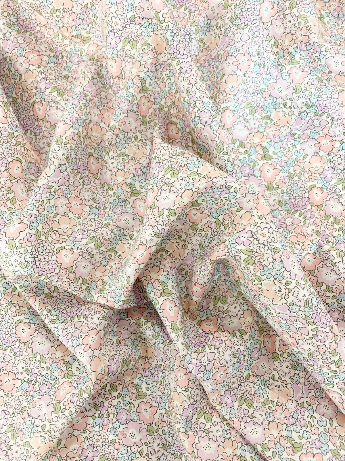 Coco & Wolf Fitted Sheet Made With Liberty Fabric Michelle Lilac, King 4 Coco & Wolf Fitted Sheet Made With Liberty Fabric Michelle Lilac, King - Image 2