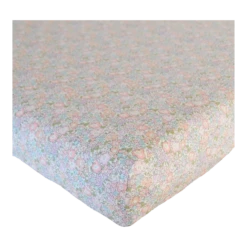 Coco & Wolf Fitted Sheet Made With Liberty Fabric Michelle Lilac, Twin