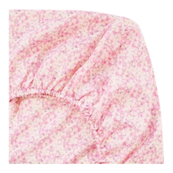 Coco & Wolf Fitted Sheet Made With Liberty Fabric Mitsi Valeria Pink, Twin