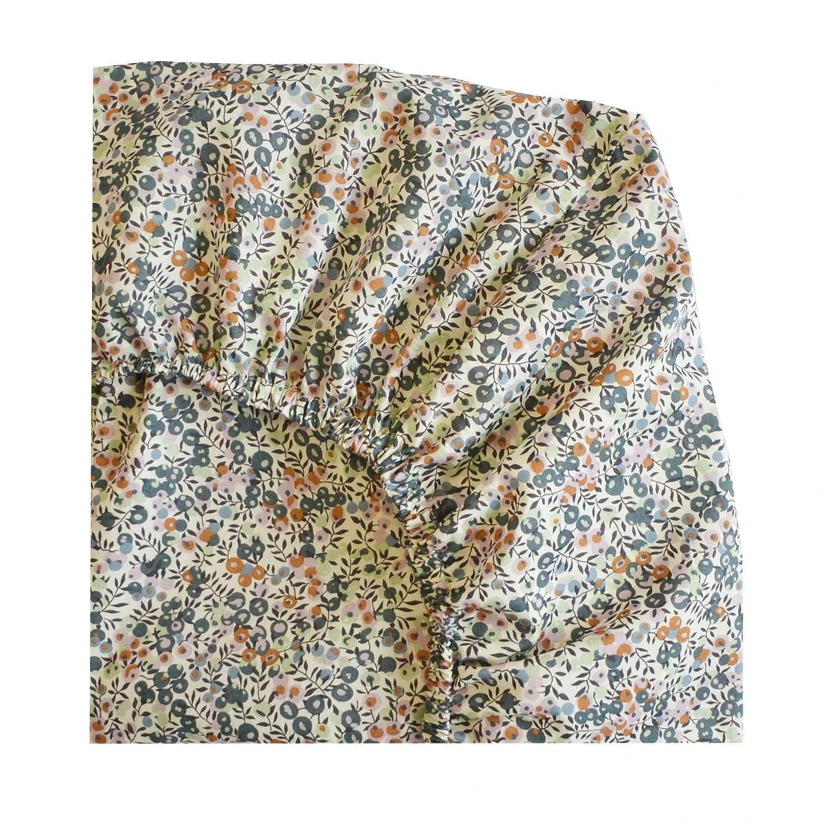 Coco & Wolf Fitted Sheet Made With Organic Liberty Fabric Wiltshire, Twin 6 Coco & Wolf Fitted Sheet Made With Organic Liberty Fabric Wiltshire, Twin - Image 4