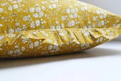 Coco & Wolf Gathered Edge Pillowcases Made With Liberty Fabric Capel Mustard - Set Of 2 -Coco & Wolf Shop coco and wolf gathered edge pillowcases made with liberty fabric capel mustard set of 2 4567