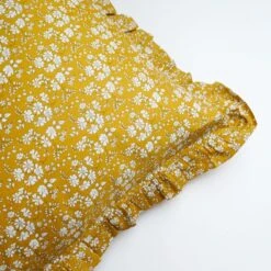 Coco & Wolf Gathered Edge Pillowcases Made With Liberty Fabric Capel Mustard - Set Of 2 -Coco & Wolf Shop coco and wolf gathered edge pillowcases made with liberty fabric capel mustard set of 2 6062
