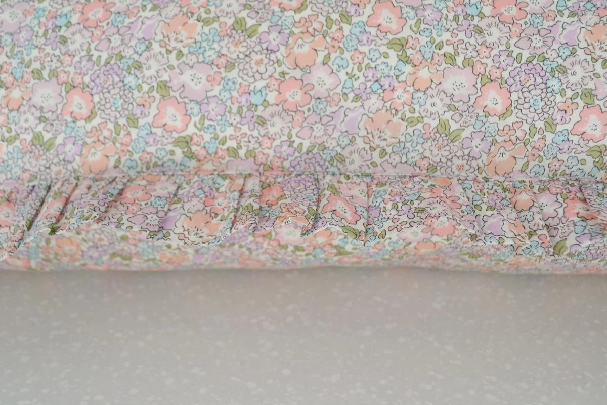Coco & Wolf Gathered Edge Pillowcases Made With Liberty Fabric Michelle Lilac - Set Of 2 5 Coco & Wolf Gathered Edge Pillowcases Made With Liberty Fabric Michelle Lilac - Set Of 2 - Image 3
