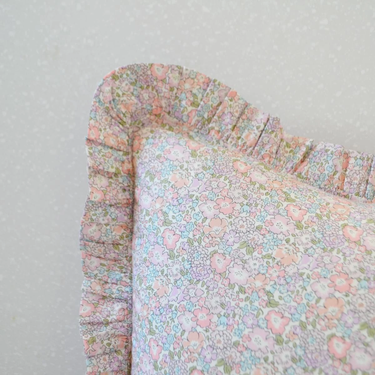 Coco & Wolf Gathered Edge Pillowcases Made With Liberty Fabric Michelle Lilac - Set Of 2 6 Coco & Wolf Gathered Edge Pillowcases Made With Liberty Fabric Michelle Lilac - Set Of 2 - Image 4