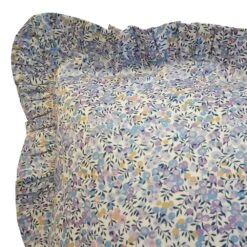 Coco & Wolf Gathered Edge Pillowcases Made With Liberty Fabric Wiltshire Lilac - Set Of 2 -Coco & Wolf Shop coco and wolf gathered edge pillowcases made with liberty fabric wiltshire lilac set of 2 7429