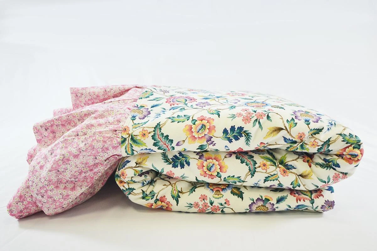 Coco & Wolf Ruffle Bedspread Made With Liberty Fabric Eva Belle & Mitsi Valeria Pink, King 6 Coco & Wolf Ruffle Bedspread Made With Liberty Fabric Eva Belle & Mitsi Valeria Pink, King - Image 4