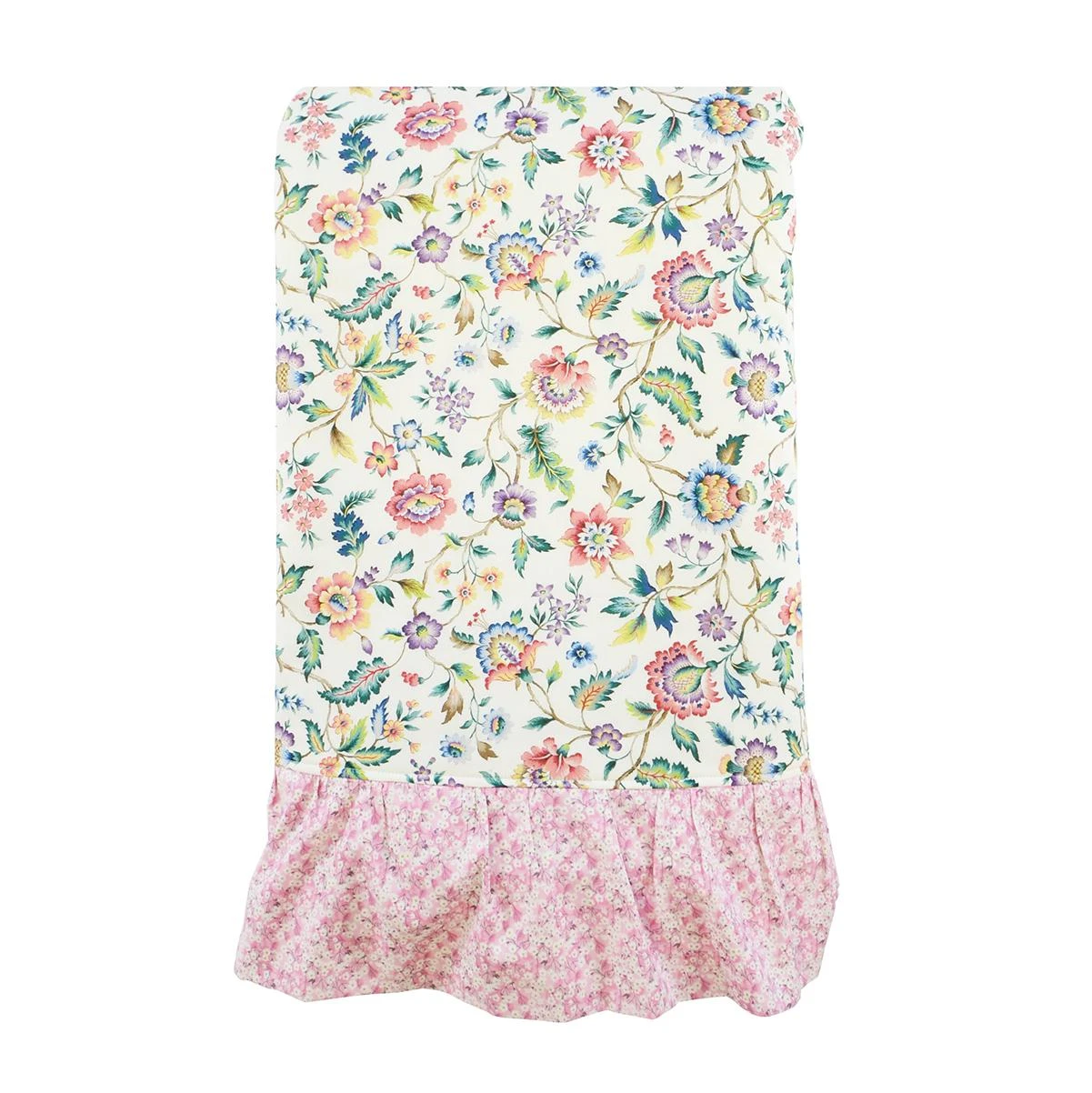 Coco & Wolf Ruffle Bedspread Made With Liberty Fabric Eva Belle & Mitsi Valeria Pink, Single 4 Coco & Wolf Ruffle Bedspread Made With Liberty Fabric Eva Belle & Mitsi Valeria Pink, Single - Image 2