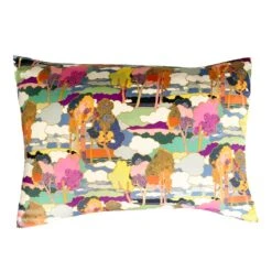 Coco & Wolf Silk Pillowcase Made With Liberty Fabric Prospect Road -Coco & Wolf Shop coco and wolf silk pillowcase made with liberty fabric prospect road 0961