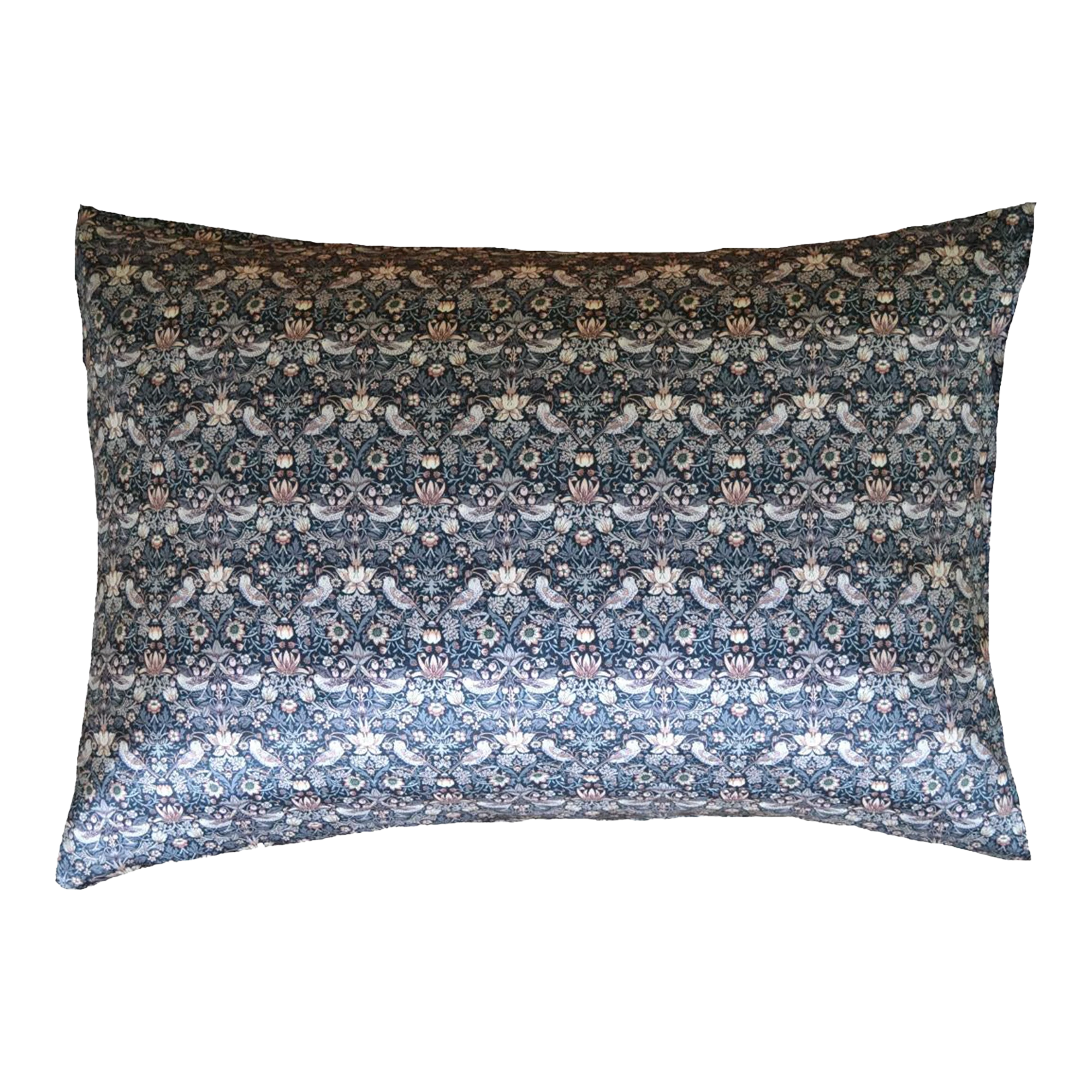 Coco & Wolf Silk Pillowcase Made With Liberty Fabric Strawberry Thief 3 Coco & Wolf Silk Pillowcase Made With Liberty Fabric Strawberry Thief