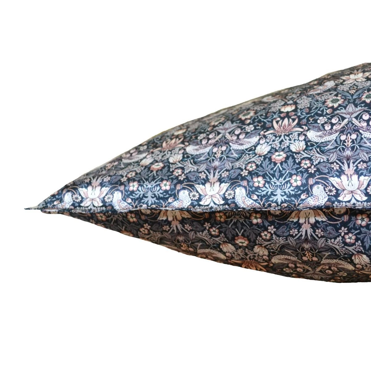 Coco & Wolf Silk Pillowcase Made With Liberty Fabric Strawberry Thief 4 Coco & Wolf Silk Pillowcase Made With Liberty Fabric Strawberry Thief - Image 2