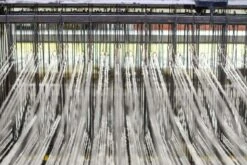 Early 21st Century Hand Finished Organic Wool Red Wave Throw -Coco & Wolf Shop early 21st century hand finished organic wool red wave throw 8996