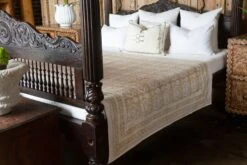 Enchanted Paisley Block Print Cotton Bed Coverlet -Coco & Wolf Shop enchanted paisley block print cotton bed coverlet 1538