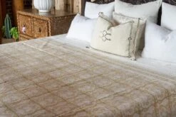 Enchanted Paisley Block Print Cotton Bed Coverlet -Coco & Wolf Shop enchanted paisley block print cotton bed coverlet 9361