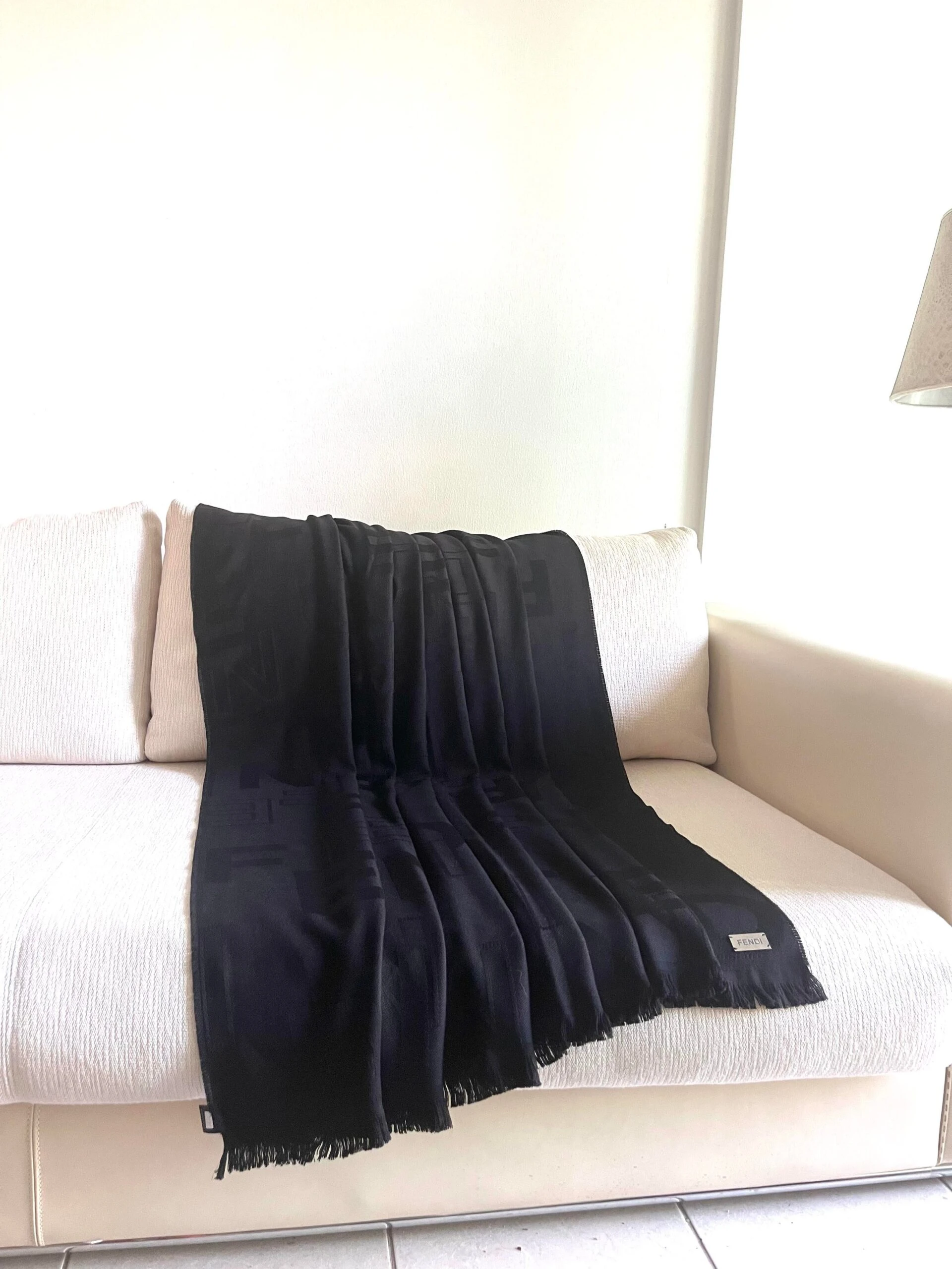 Fendi Sofa Throw In Black 6 Fendi Sofa Throw In Black - Image 4