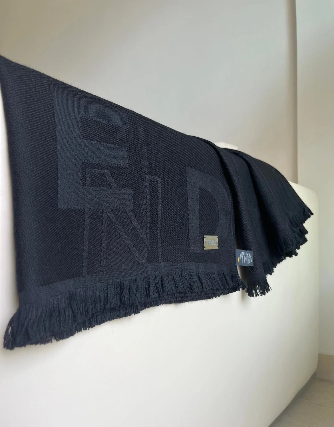 Fendi Sofa Throw In Black 5 Fendi Sofa Throw In Black - Image 3