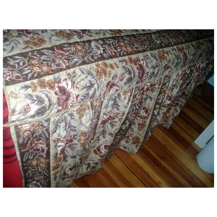 Fine And Early Antique 19th Century Printed Glazed Waxed Chintz American Coverlet Bed Spread Quilt 5 Fine And Early Antique 19th Century Printed Glazed Waxed Chintz American Coverlet Bed Spread Quilt - Image 3
