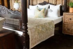 Floral Block Print Cotton Bed Coverlet 10 Floral Block Print Cotton Bed Coverlet -Coco & Wolf Shop floral block print cotton bed coverlet 0845