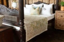 Floral Block Print Cotton Bed Coverlet 14 Floral Block Print Cotton Bed Coverlet -Coco & Wolf Shop floral block print cotton bed coverlet 1008