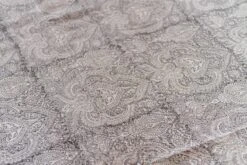 Gray Paisley Block Print Cotton Bed Coverlet -Coco & Wolf Shop gray paisley block print cotton bed coverlet 9959