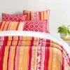 Kit Kemp For Pine Cone Hill Happy Go Lucky Coral Coverlet, Full/Queen -Coco & Wolf Shop kit kemp for pine cone hill happy go lucky coral coverlet fullqueen 2015