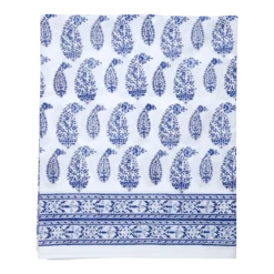 Malabar Multi-Paisley Full Deep Blue Fitted Sheet