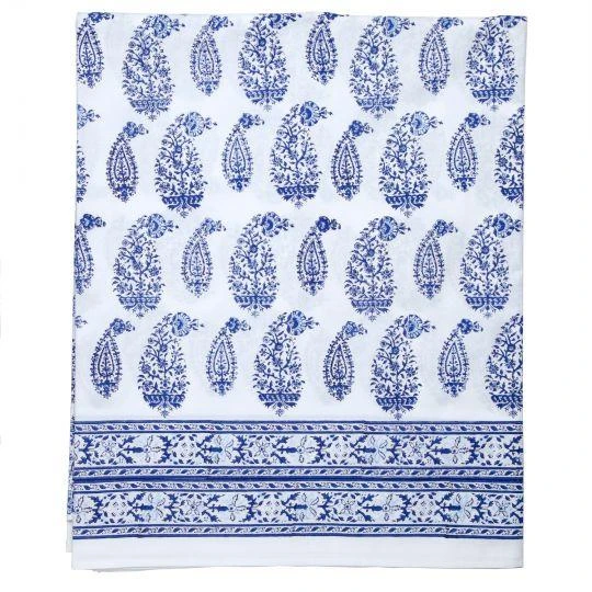 Malabar Multi-Paisley King Deep Blue Fitted Sheet 7 Malabar Multi-Paisley King Deep Blue Fitted Sheet - Image 5