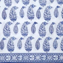 Malabar Multi-Paisley King Deep Blue Flat Sheet -Coco & Wolf Shop malabar multi paisley king deep blue flat sheet 3435