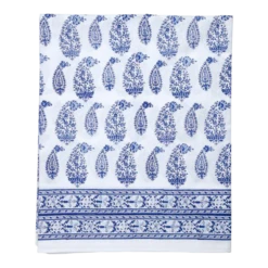 Malabar Multi-Paisley Twin-Xl Deep Blue Flat Sheet