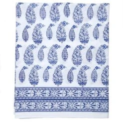 Malabar Multi-Paisley Twin-Xl Deep Blue Flat Sheet -Coco & Wolf Shop malabar multi paisley twin xl deep blue flat sheet 3243