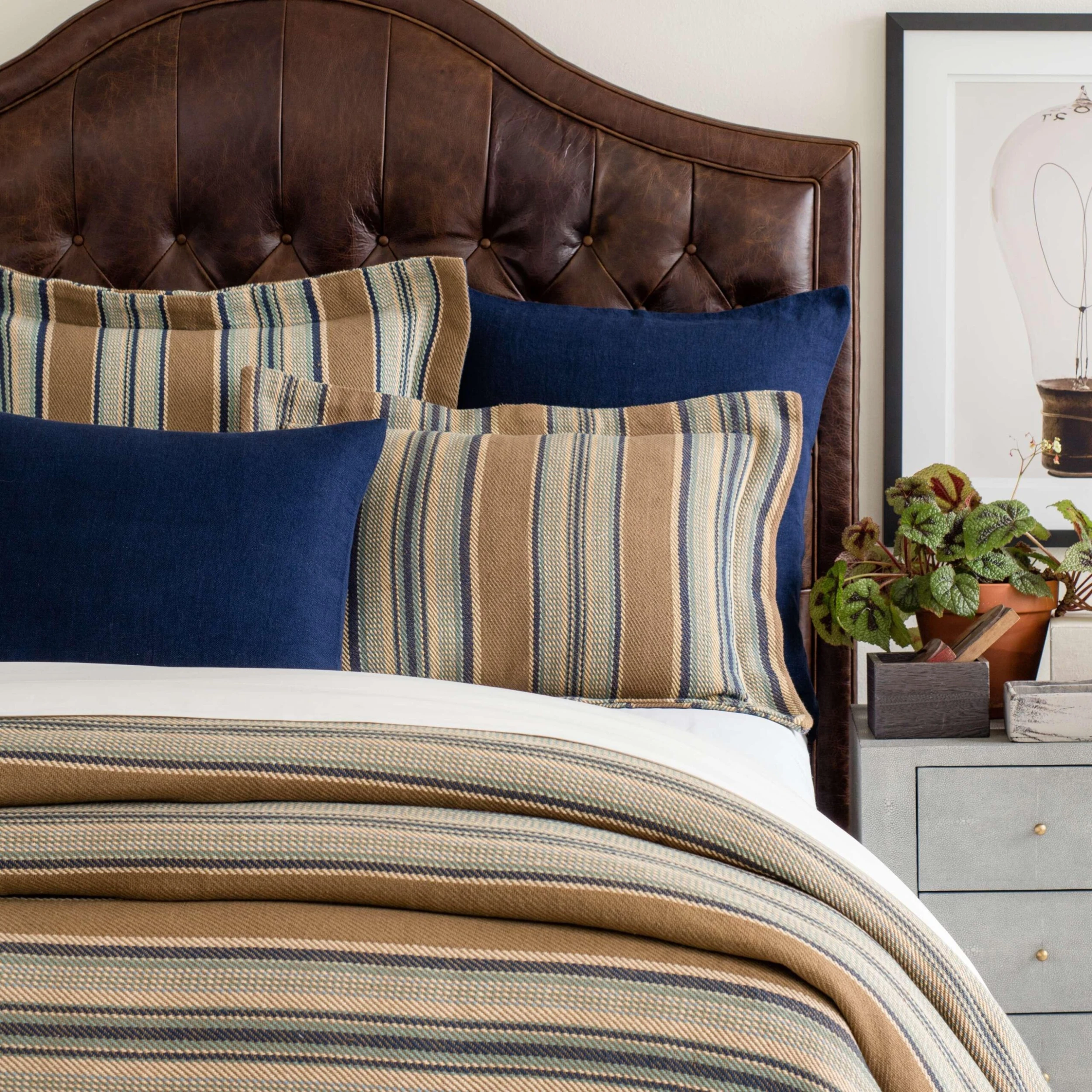 Pine Cone Hill By Annie Selke Blue Heron Blanket, King 3 Pine Cone Hill By Annie Selke Blue Heron Blanket, King