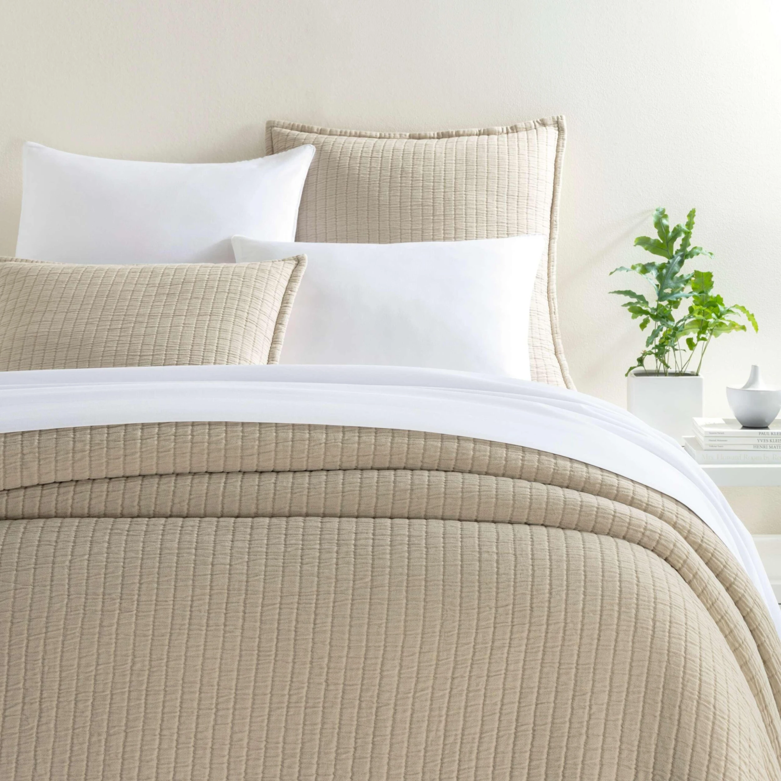 Pine Cone Hill By Annie Selke Boyfriend Sand Matelasse Coverlet, Twin 5 Pine Cone Hill By Annie Selke Boyfriend Sand Matelasse Coverlet, Twin - Image 3