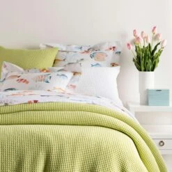 Pine Cone Hill By Annie Selke Bubble Citrus Matelasse Coverlet, Twin
