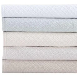 Pine Cone Hill By Annie Selke Diamond Ivory Matelasse Coverlet, King -Coco & Wolf Shop pine cone hill by annie selke diamond ivory matelasse coverlet king 7750