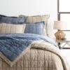 Pine Cone Hill By Annie Selke Holden Linen Natural/Denim Quilt, Twin -Coco & Wolf Shop pine cone hill by annie selke holden linen naturaldenim quilt twin 5386