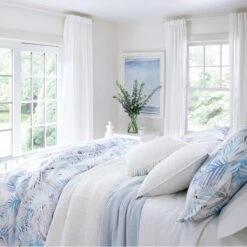 Pine Cone Hill By Annie Selke Lana Voile White Quilt, Full/Queen -Coco & Wolf Shop pine cone hill by annie selke lana voile white quilt fullqueen 9812