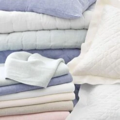 Pine Cone Hill By Annie Selke Lush Linen Sky Puff, Full/Queen 11 Pine Cone Hill By Annie Selke Lush Linen Sky Puff, Full/Queen -Coco & Wolf Shop pine cone hill by annie selke lush linen sky puff fullqueen 5438